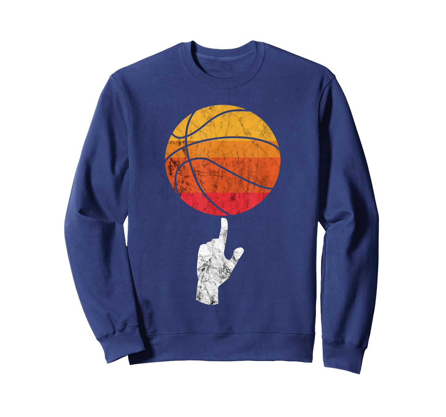 Basketball Playing Basketball Sports Vintage Retro Sunset T-Shirt