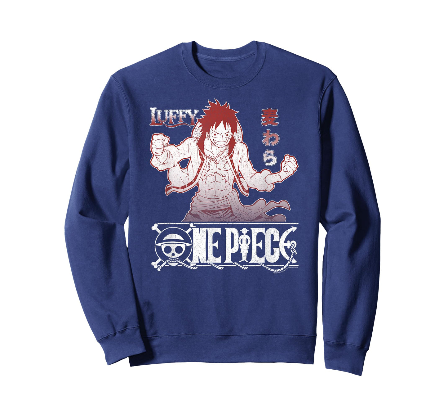 One Piece Anime Straw Hat Monkey D. Luffy with Logo T-Shirt