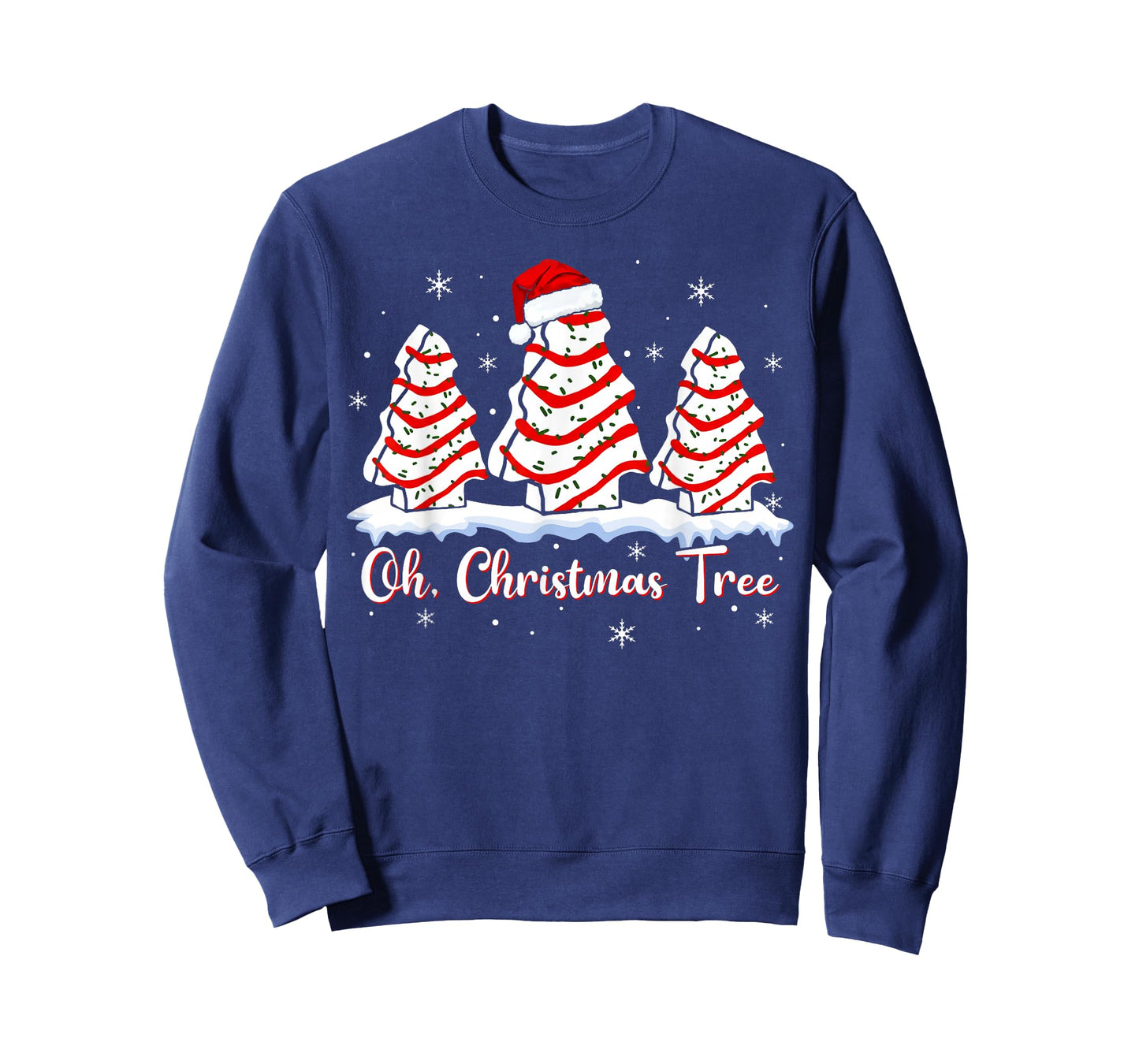 Groovy Oh Christmas Tree Cakes Debbie Beckey Jen Cake Lovers T-Shirt