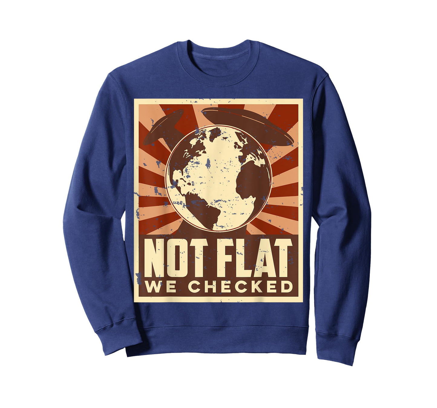Ufo Alien Not Flat We Checked T-Shirt