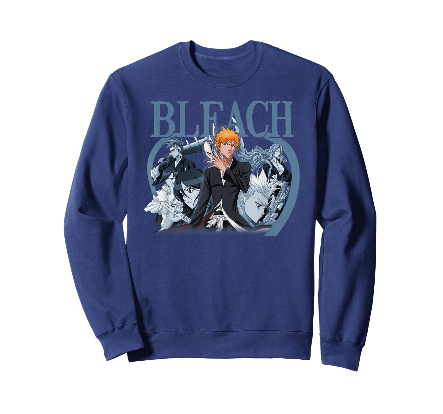 Bleach Ichigo with Blue Toned Group Color Anime T-Shirt