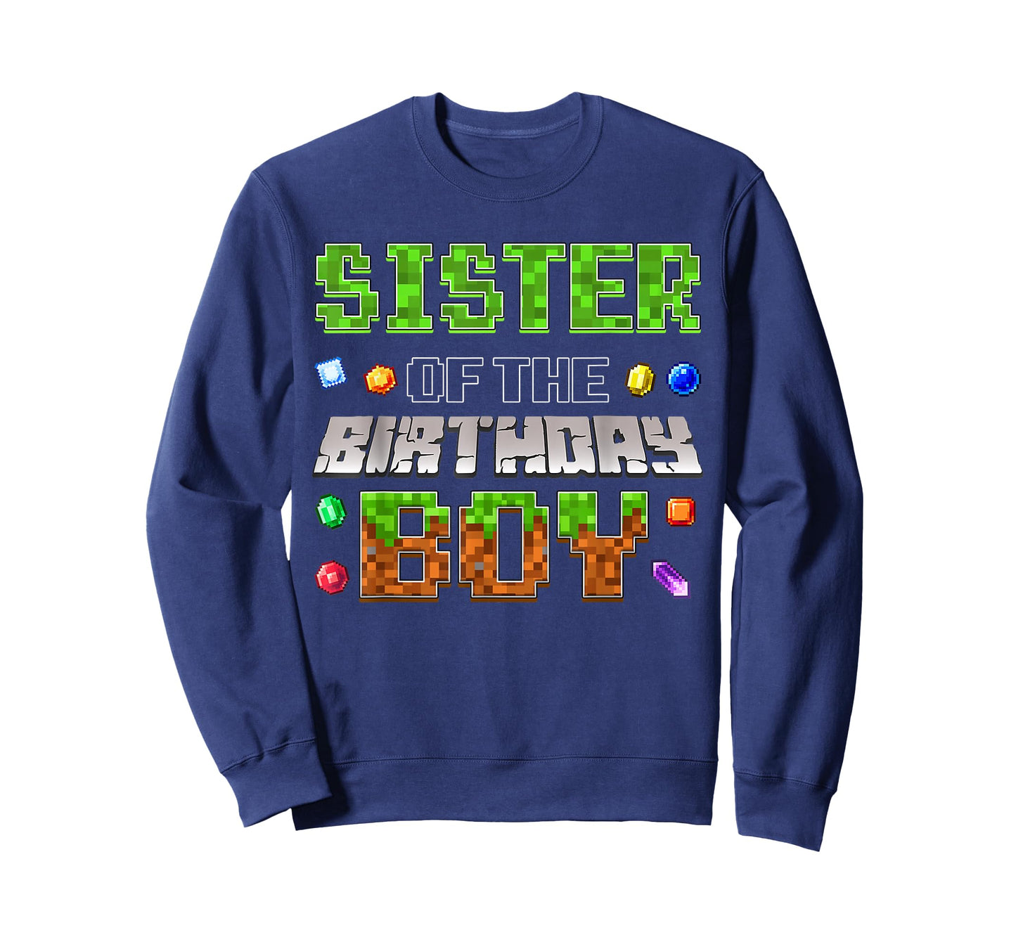 Sister Of The Birthday Boy Game Pixel Number Birthday Party T-Shirt