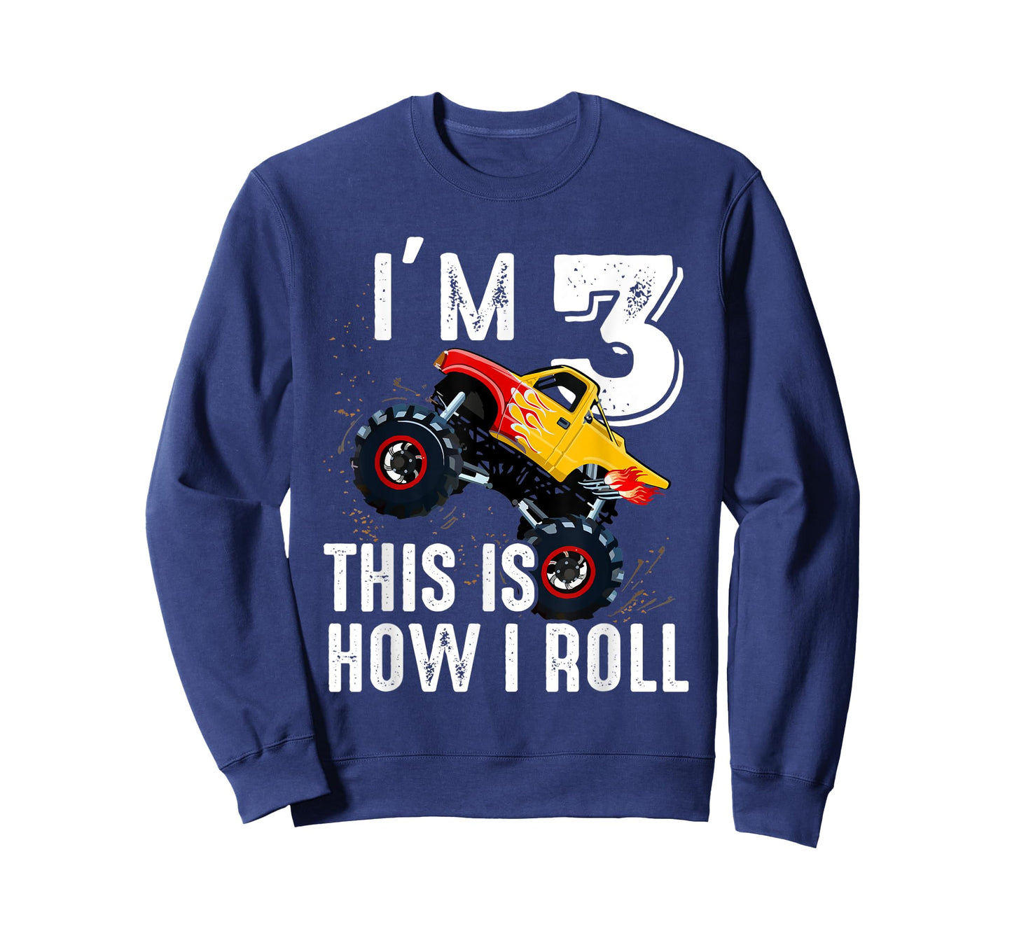 Kids funny monster truck I'm 3rd This Is How I Roll Shirt