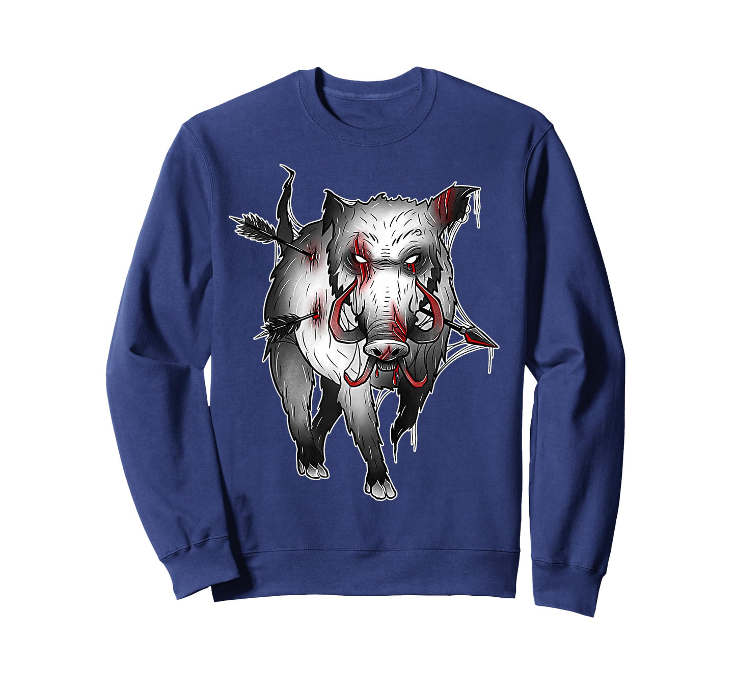 Wild Boar Zombie Hog Creepy Pig T-Shirt