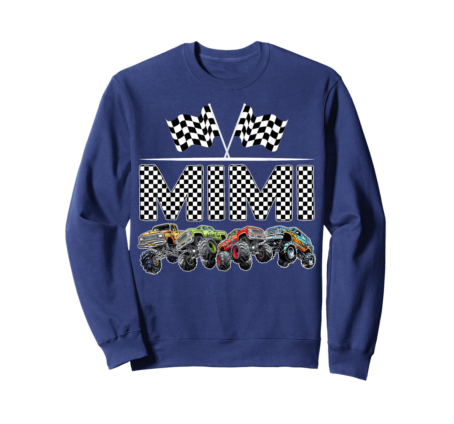 Mimi Retro Monster Truck Family Birthday Matching T-Shirt