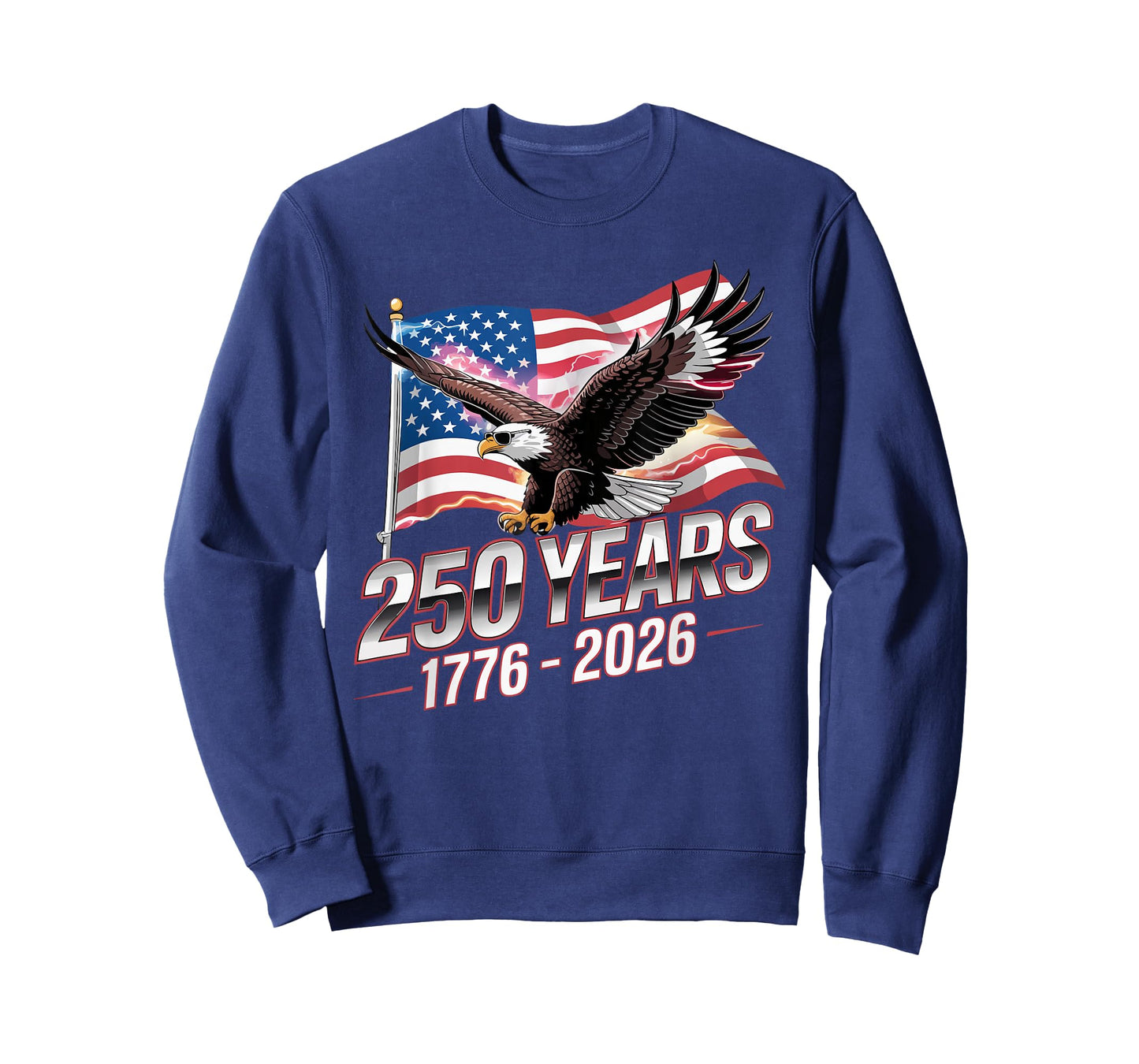 USA 250 Years Eagle 1776-2026 Flag 250th Anniversary T-Shirt