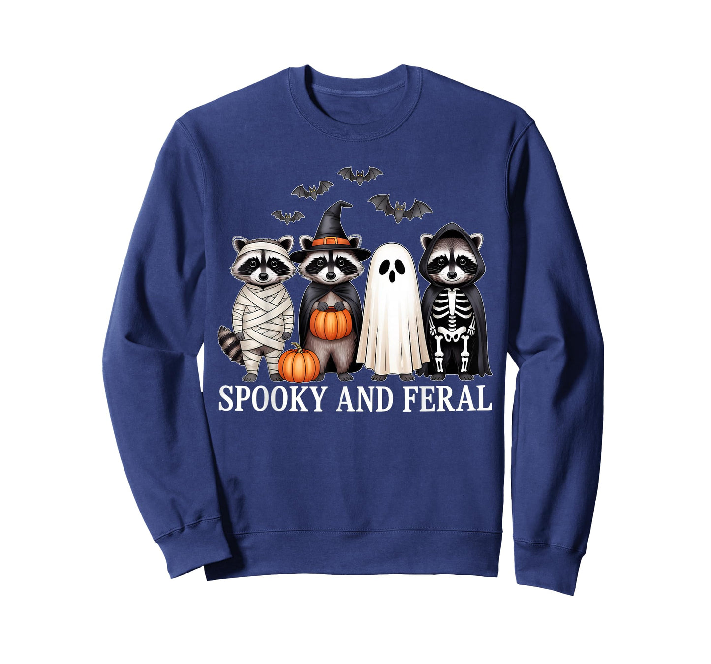 Spooky And Feral Raccon Halloween Costume For Raccon Lover T-Shirt
