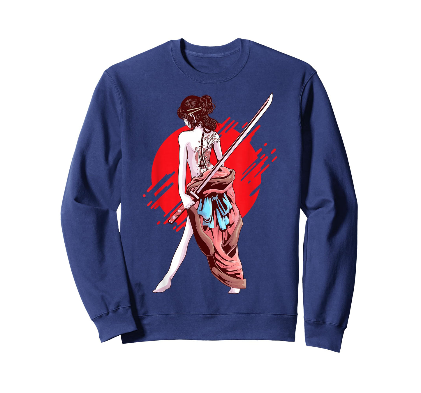 Samurai Girl Japanese Art Anime T-Shirt