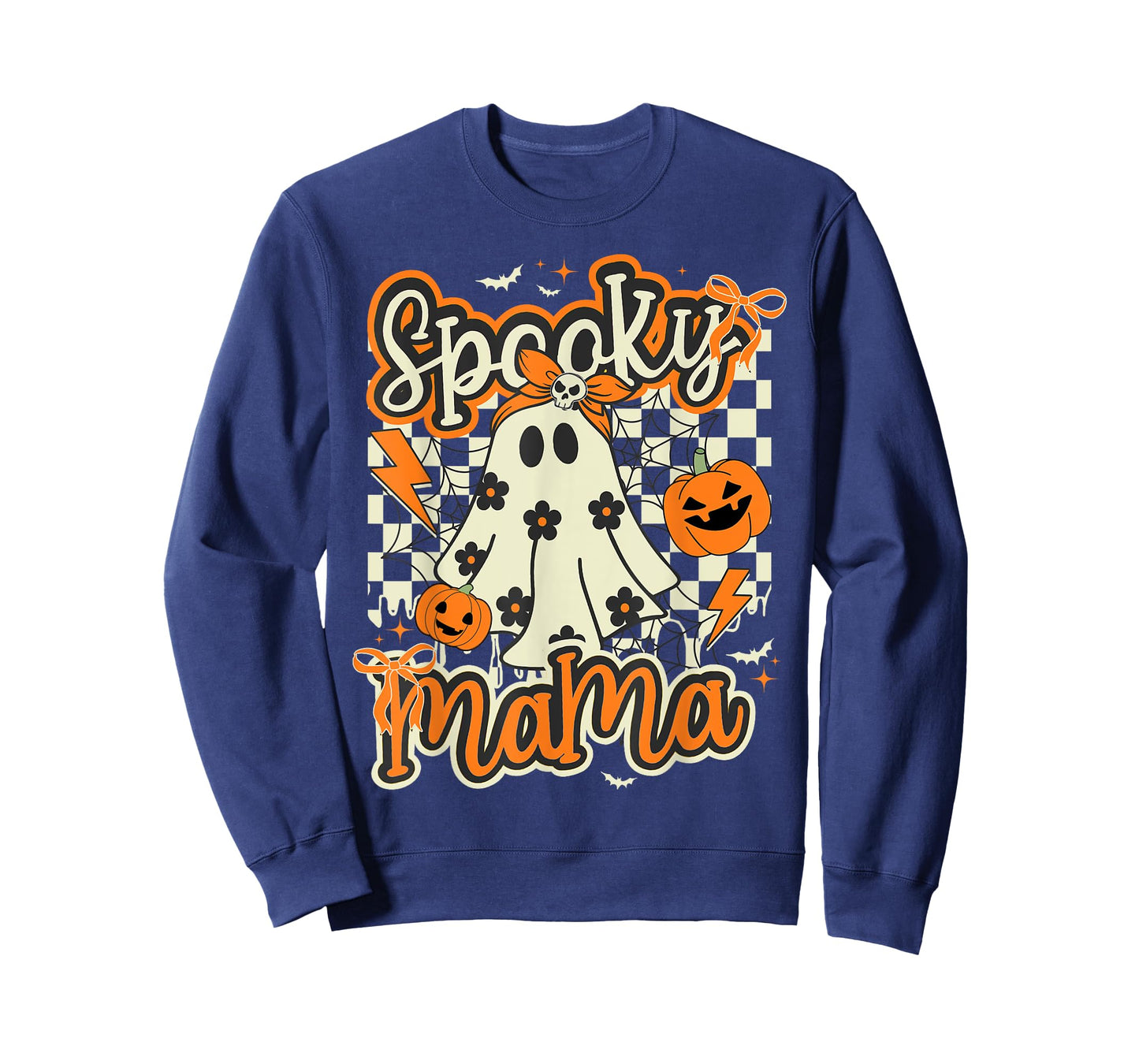 Spooky Mama Shirt Women Ghost Mom Halloween T-Shirt