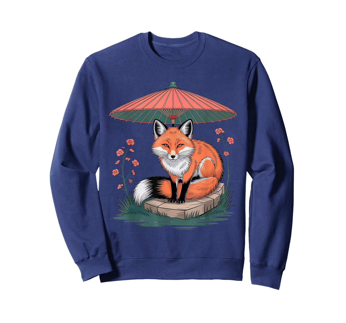 Fox Japanese Yokai Kitsune Spirit Mythical Folk Art T-Shirt