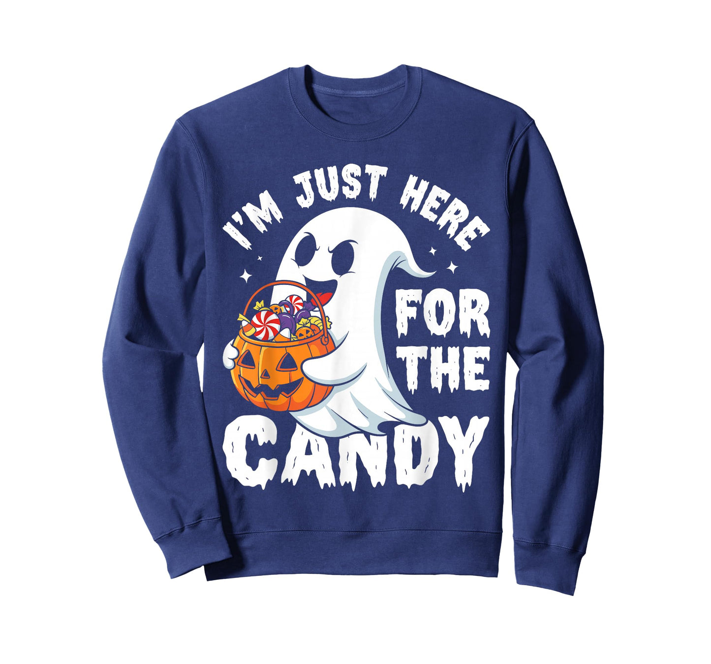 I'm Just Here for The Candy Halloween Pun Lollipop T-Shirt