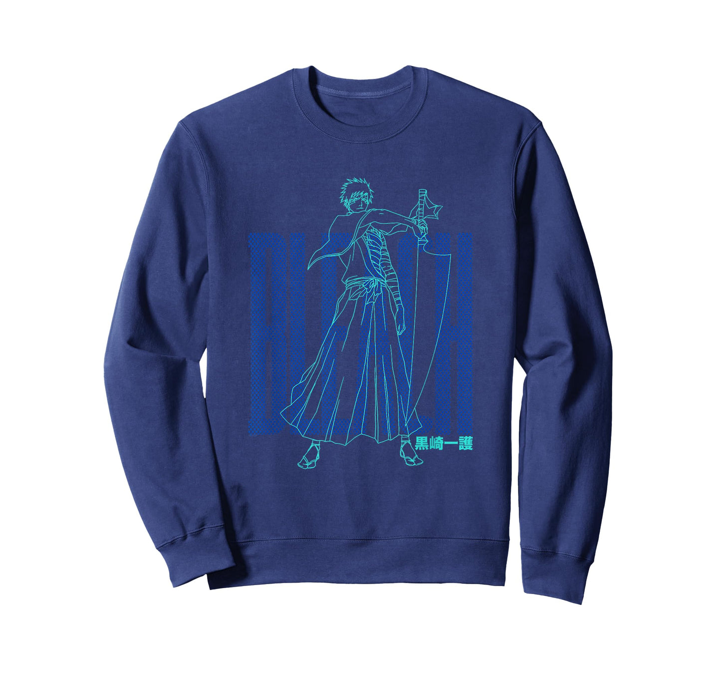 Bleach Ichigo Outline and Dots Pattern Anime T-Shirt