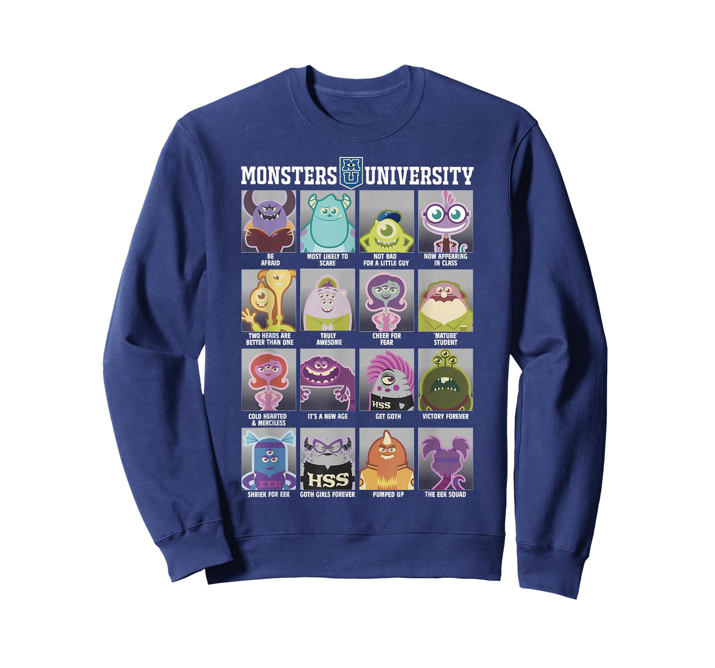 Disney Pixar Monsters University Class Photos Vintage Box Up T-Shirt