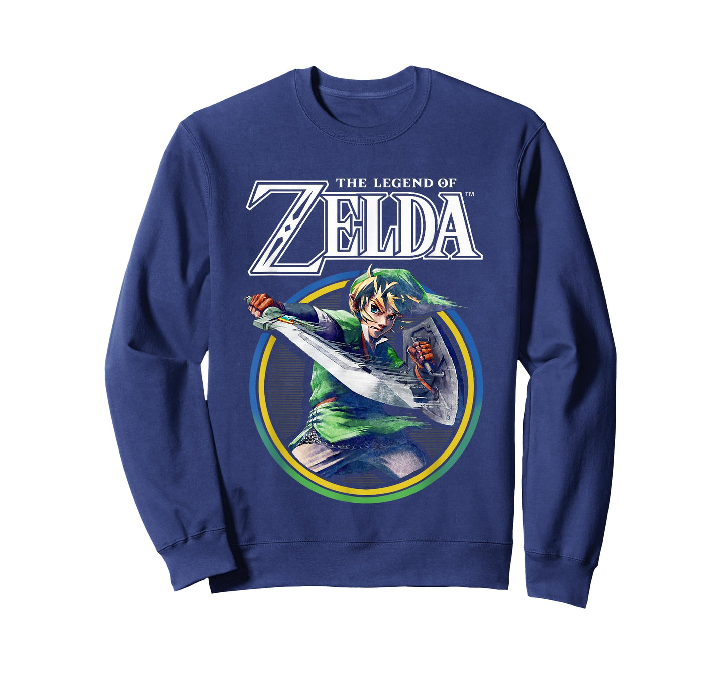 The Legend of Zelda Link Retro Hyrule Hero Circle Portrait T-Shirt