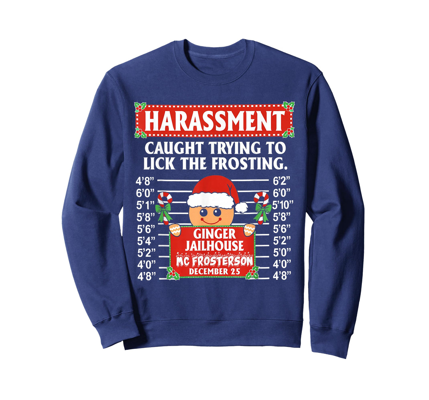 Gingerbread Christmas Licking Frosting Funny Pun T-Shirt