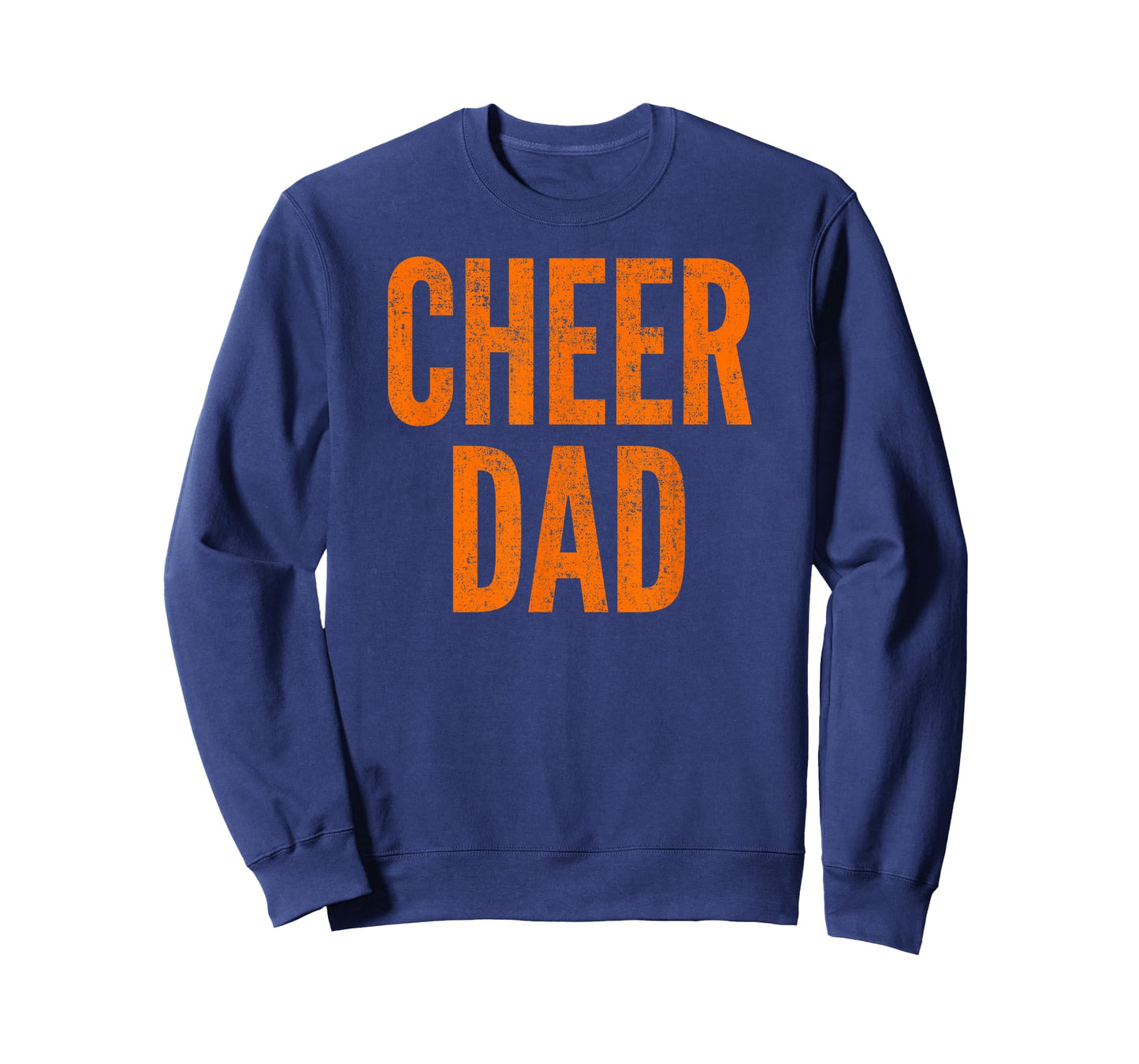 Cheer Dad Orange and Black Cheerleading Matching Parents T-Shirt