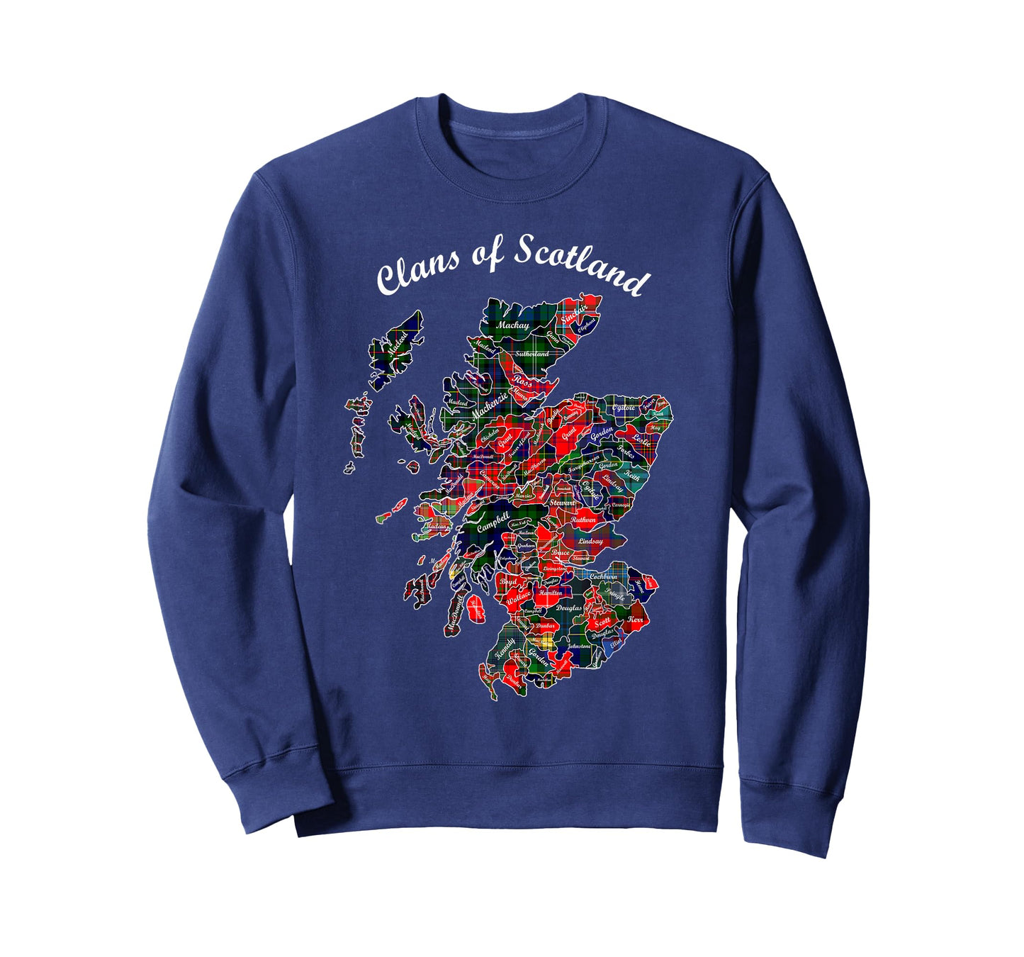 Clans of Scotland Map t-shirt T-Shirt