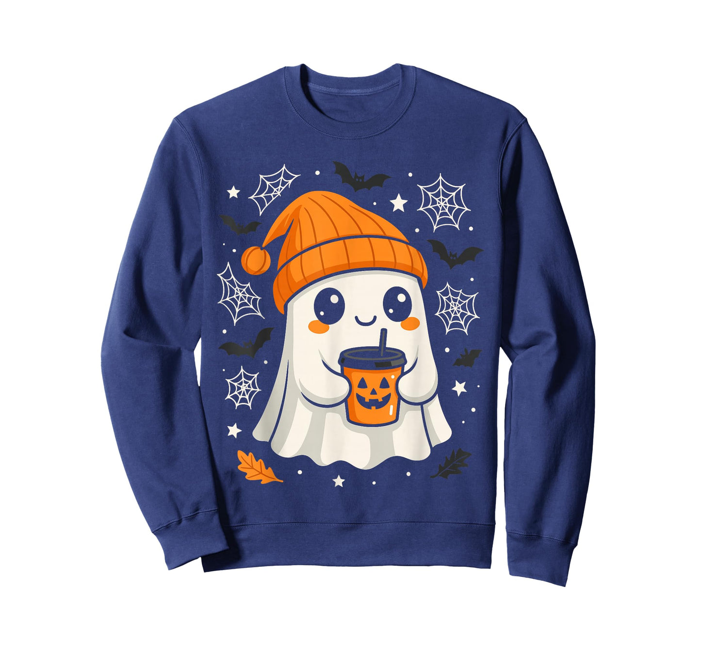 Halloween Little Ghost Coffee Tee, Cute Pumpkin Spice Fall T-Shirt