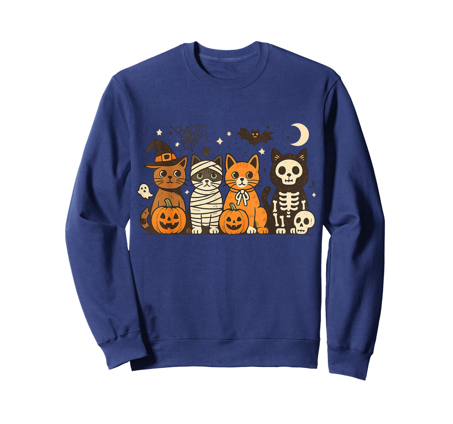 Halloween Cat Costumes Ghost Witch Mummy Gifts Men Women Kid T-Shirt