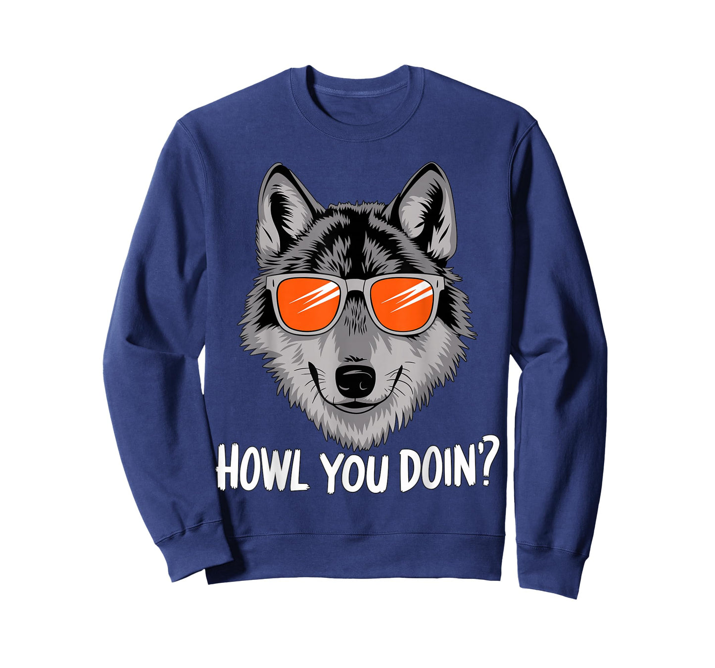 Howl you doin? Wolf with Sunglasses T-Shirt
