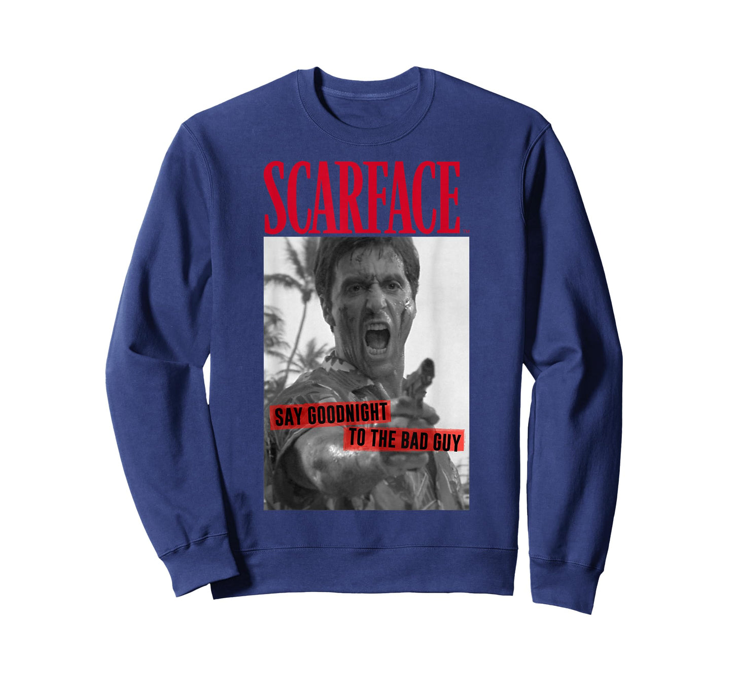Scarface Say Goodnight to The Bad Guy Photo T-Shirt
