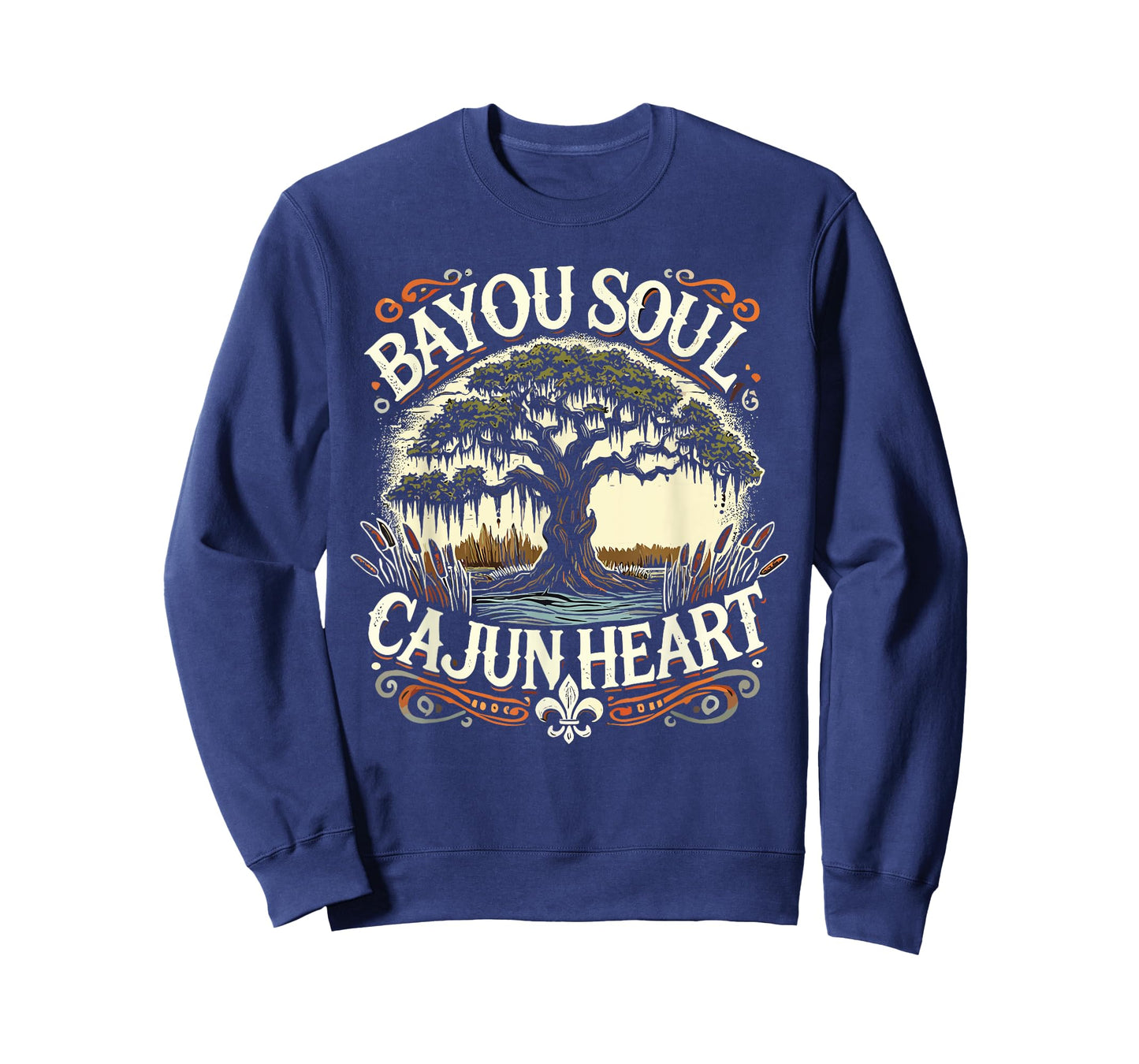 Bayou Soul Cajun Heart Louisiana History T-Shirt