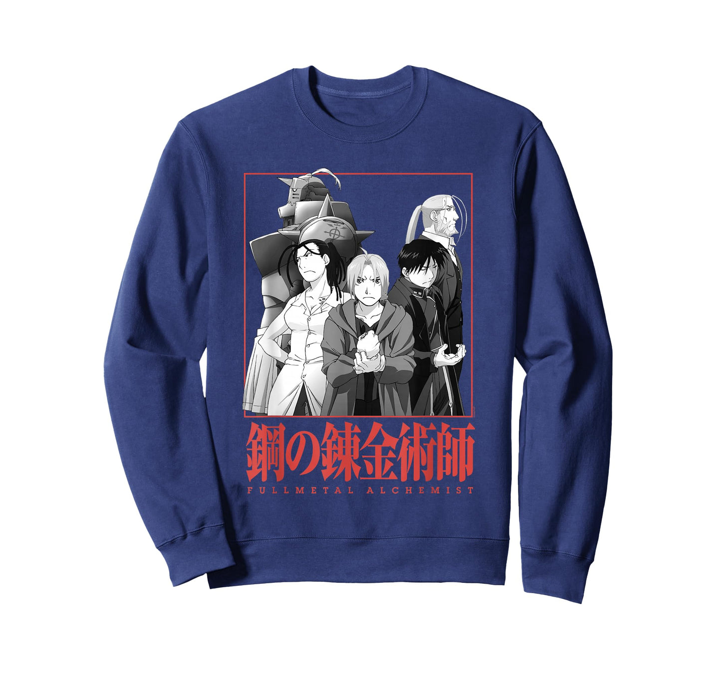 Fullmetal Alchemist: Brotherhood Group Pose Kanji Anime T-Shirt