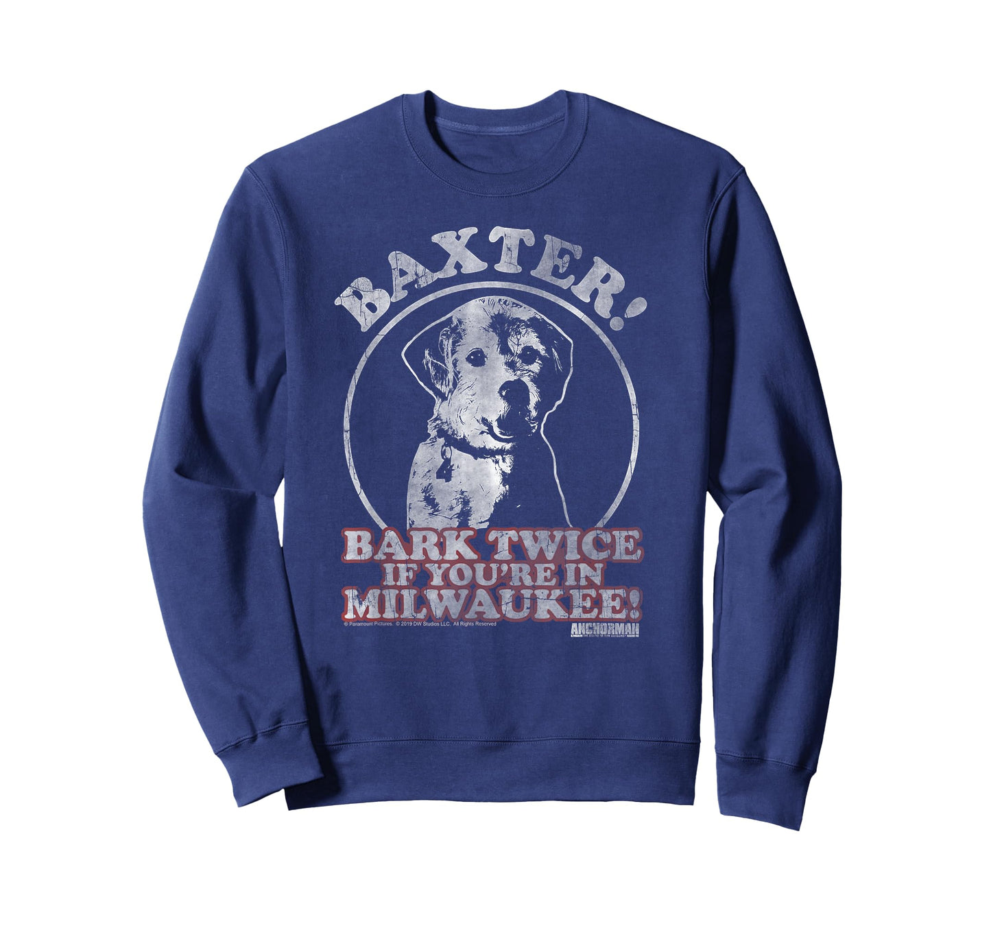 Anchorman Baxter Bark Twice Portrait T-Shirt
