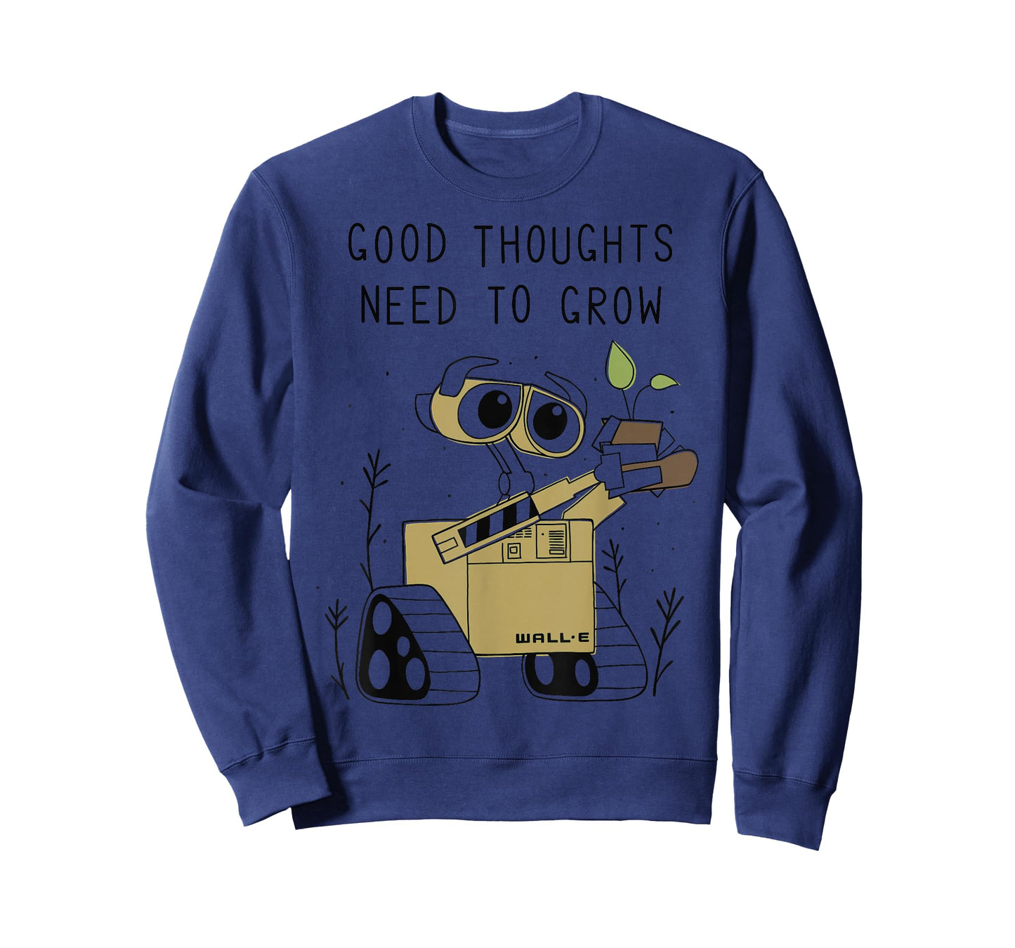 Disney Pixar Wall-E Good Thoughts Need to Grow Line Art T-Shirt