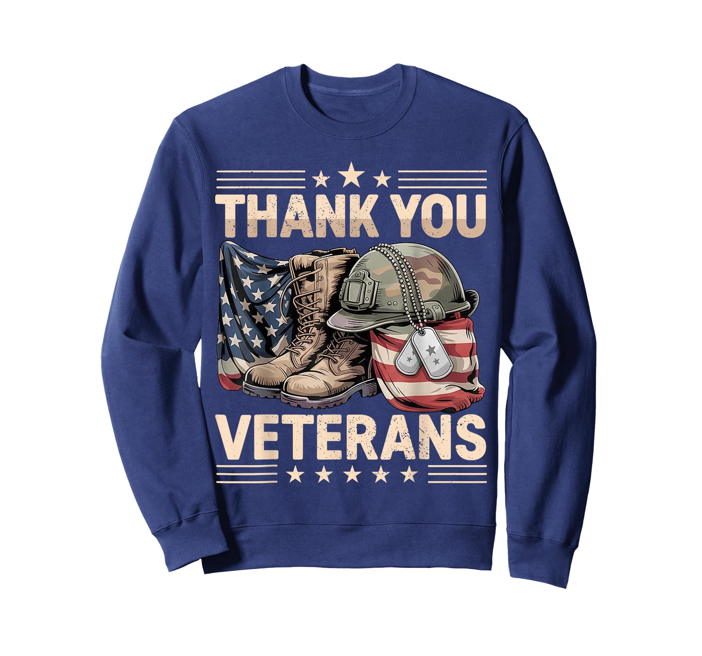 Thank You Veterans Day American Flag Heart Patriotic Hero T-Shirt