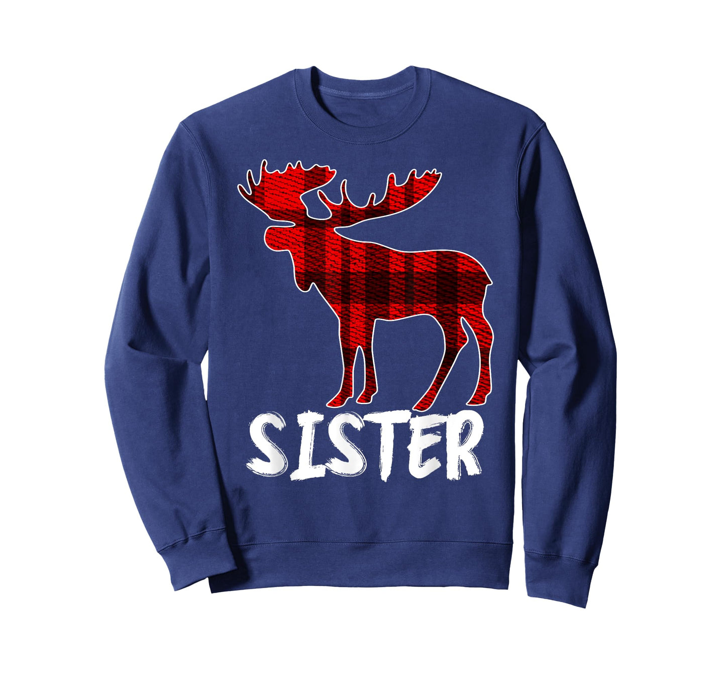 Sister Moose Plaid T-Shirt Christmas Pajama Family Matching