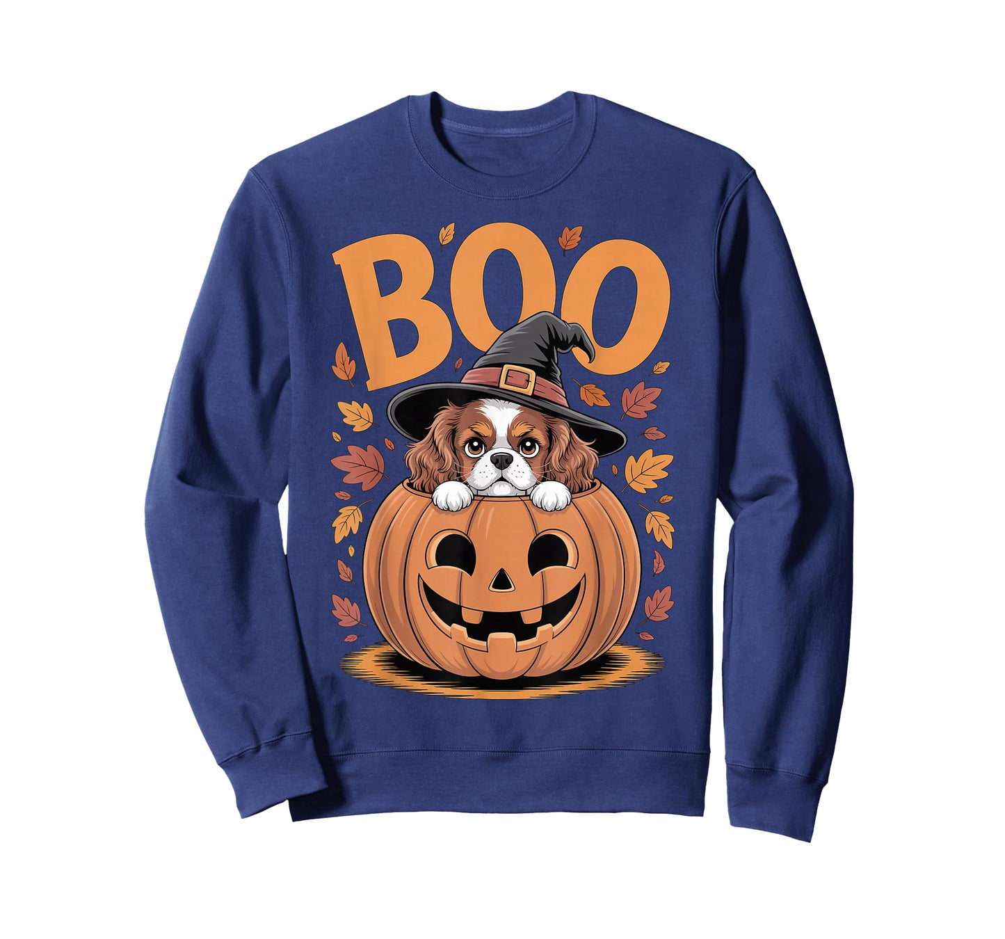 Pumpkin Halloween Cavalier King Charles Spaniel T-Shirt