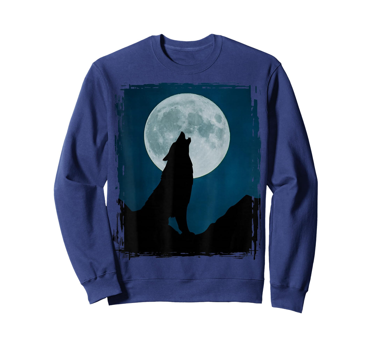 Howling Wolf Silhouette At Full Moon Night Wild Spirit T-Shirt
