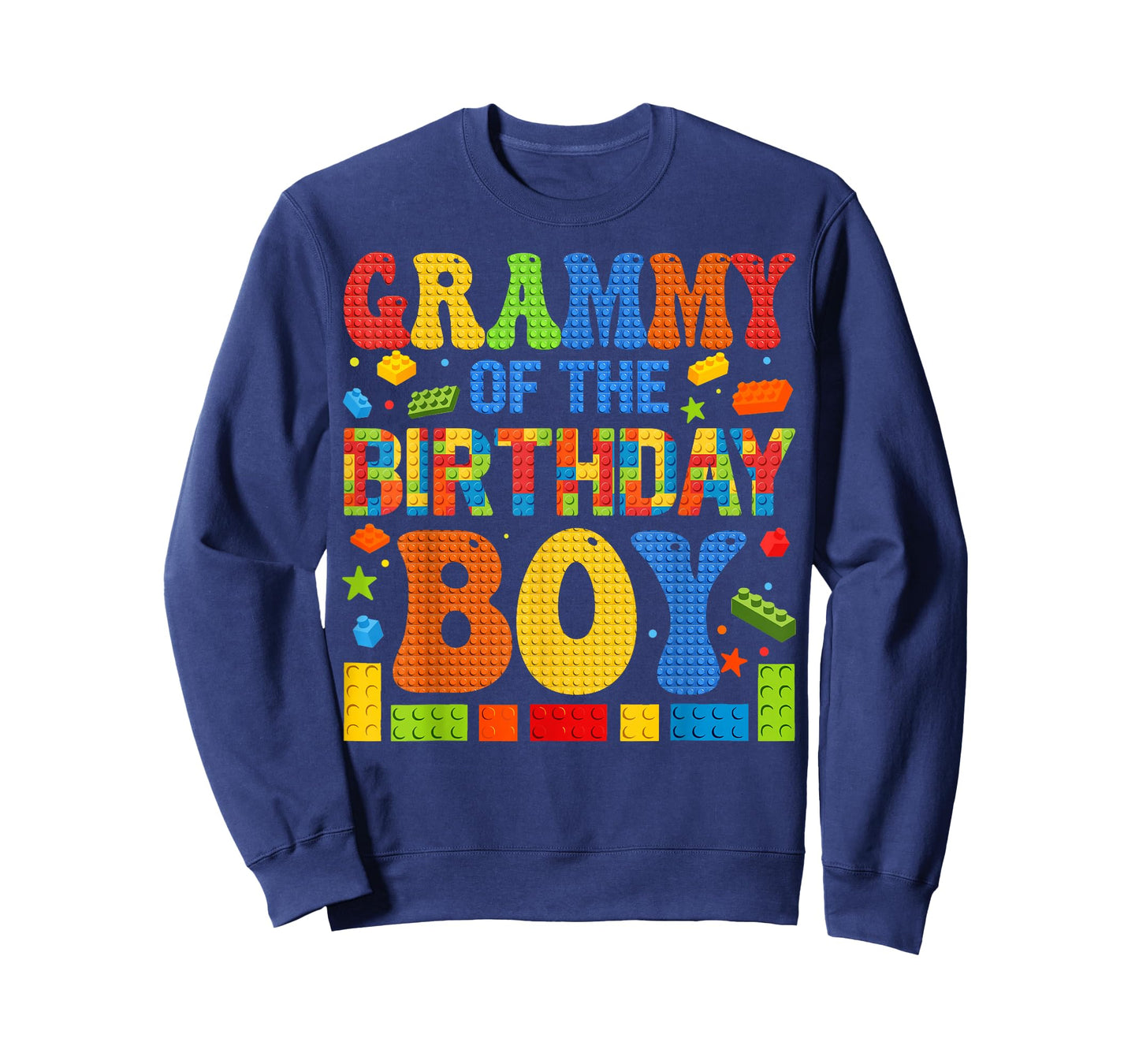 Grammy Of The Birthday Boy Building Block Birthday Party T-Shirt
