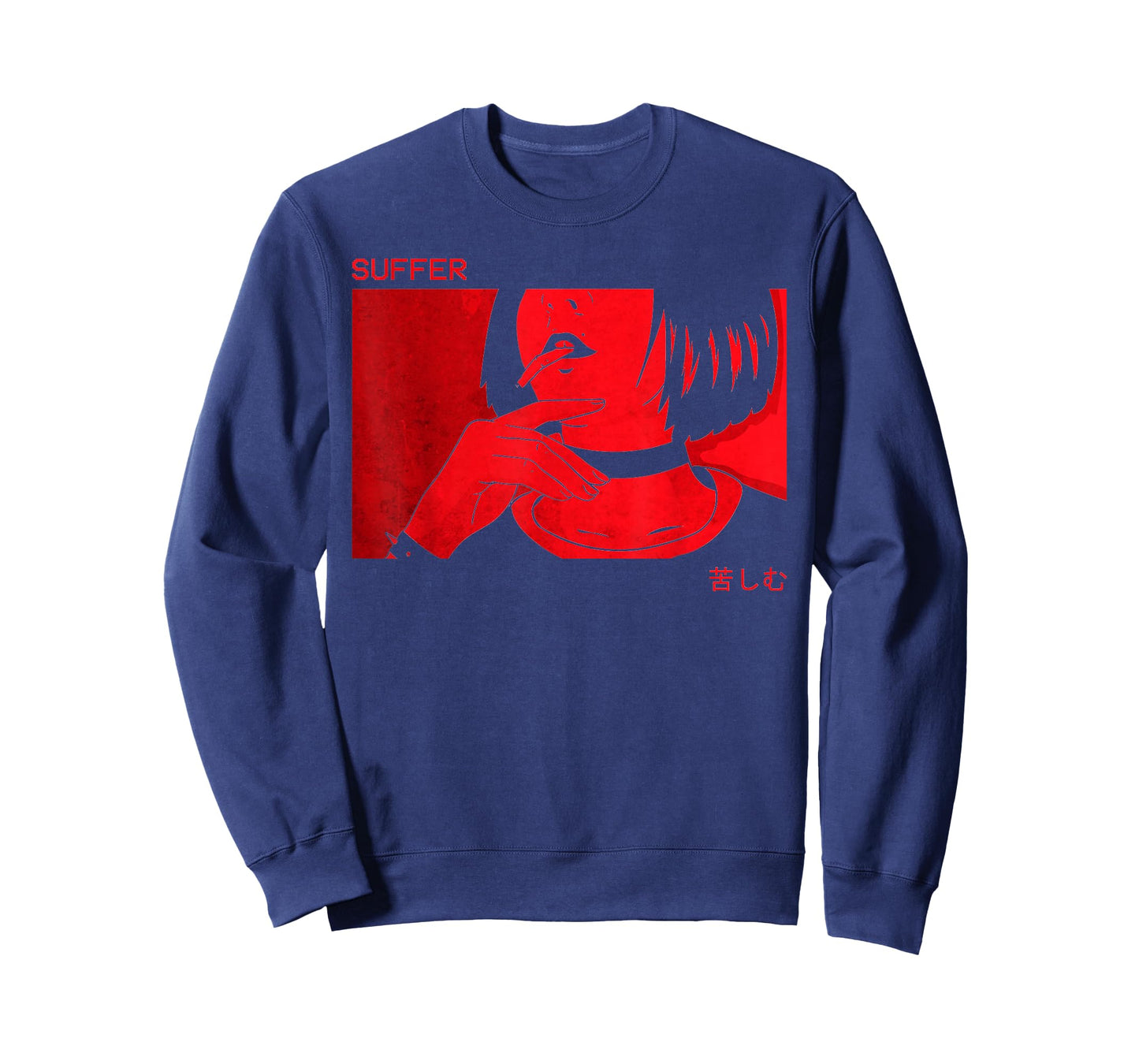 Soft Grunge Aesthetic Anime Girl Sad Goth Harajuku Suffer T-Shirt