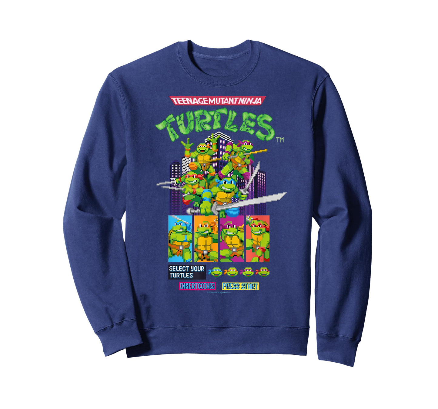 Teenage Mutant Ninja Turtles Arcade Game Screen Retro T-Shirt