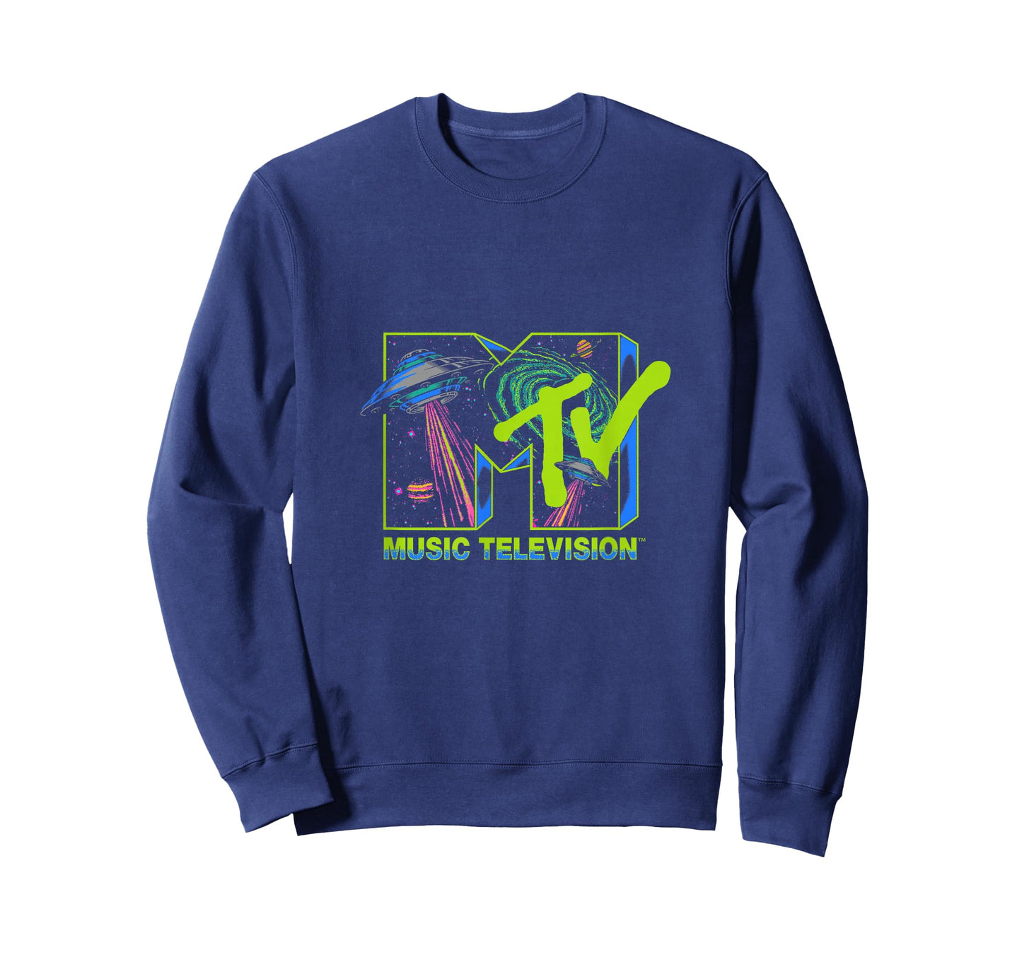 MTV Music Television Alien Invasion UFO T-Shirt