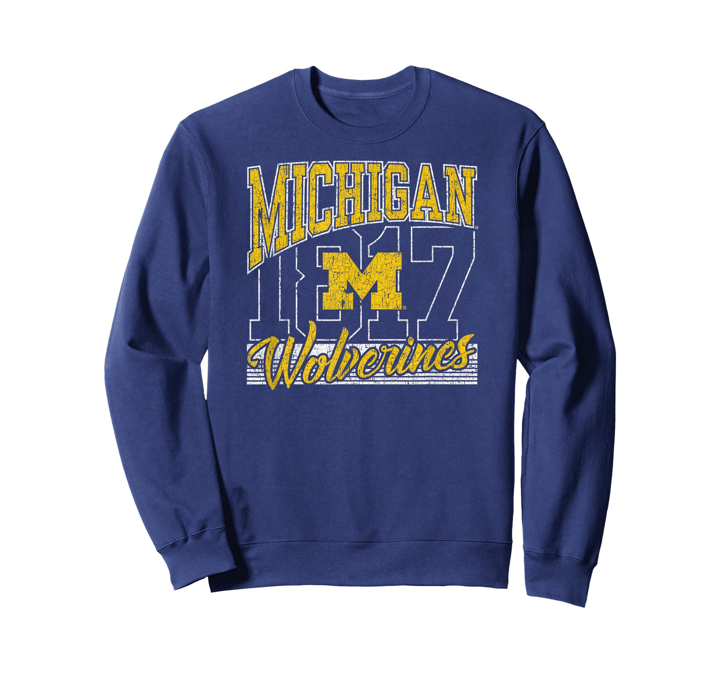 Michigan Wolverines Vintage 90's Rise Navy T-Shirt