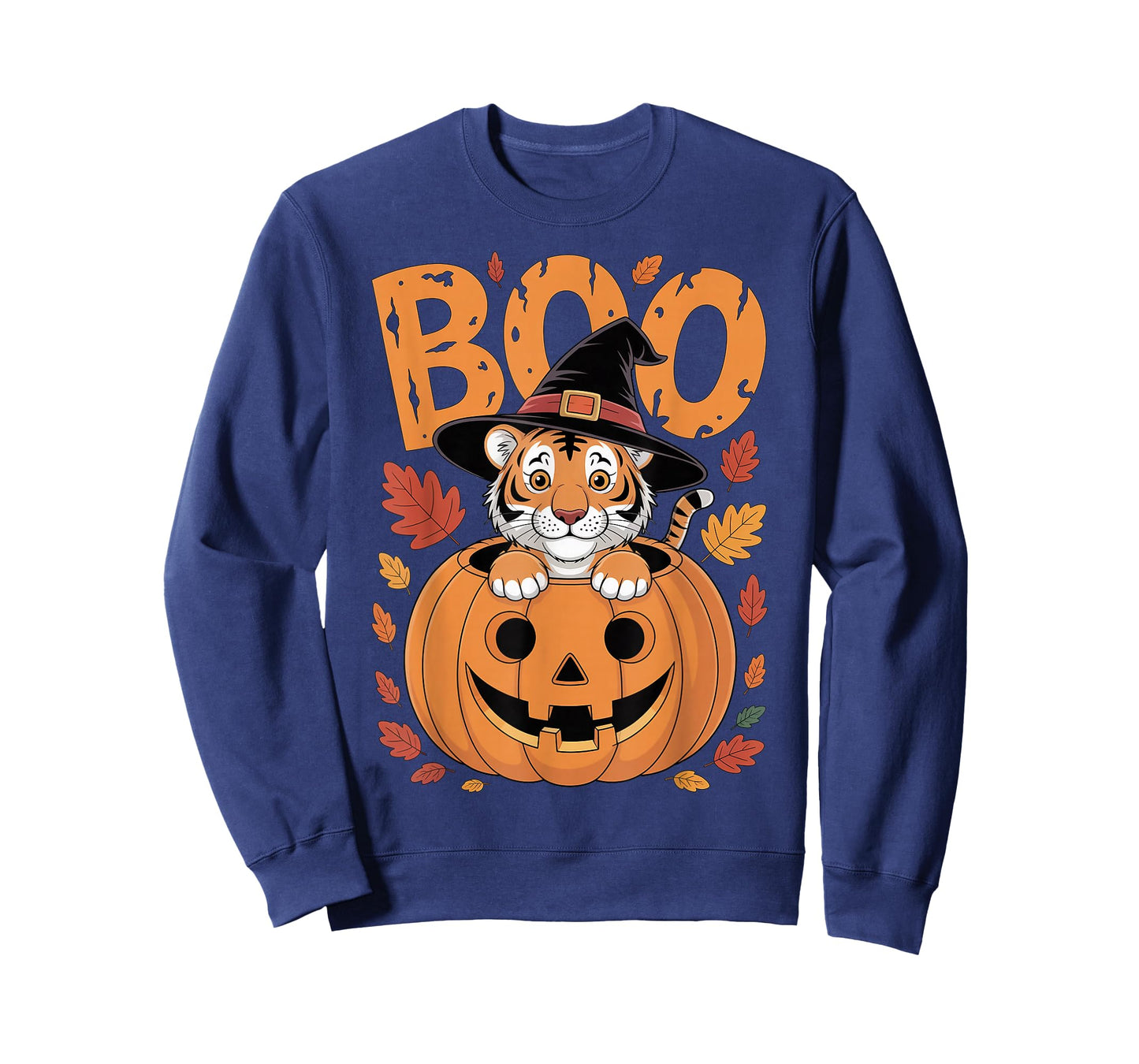 Tiger Costume on Pumpkin Halloween Tiger T-Shirt