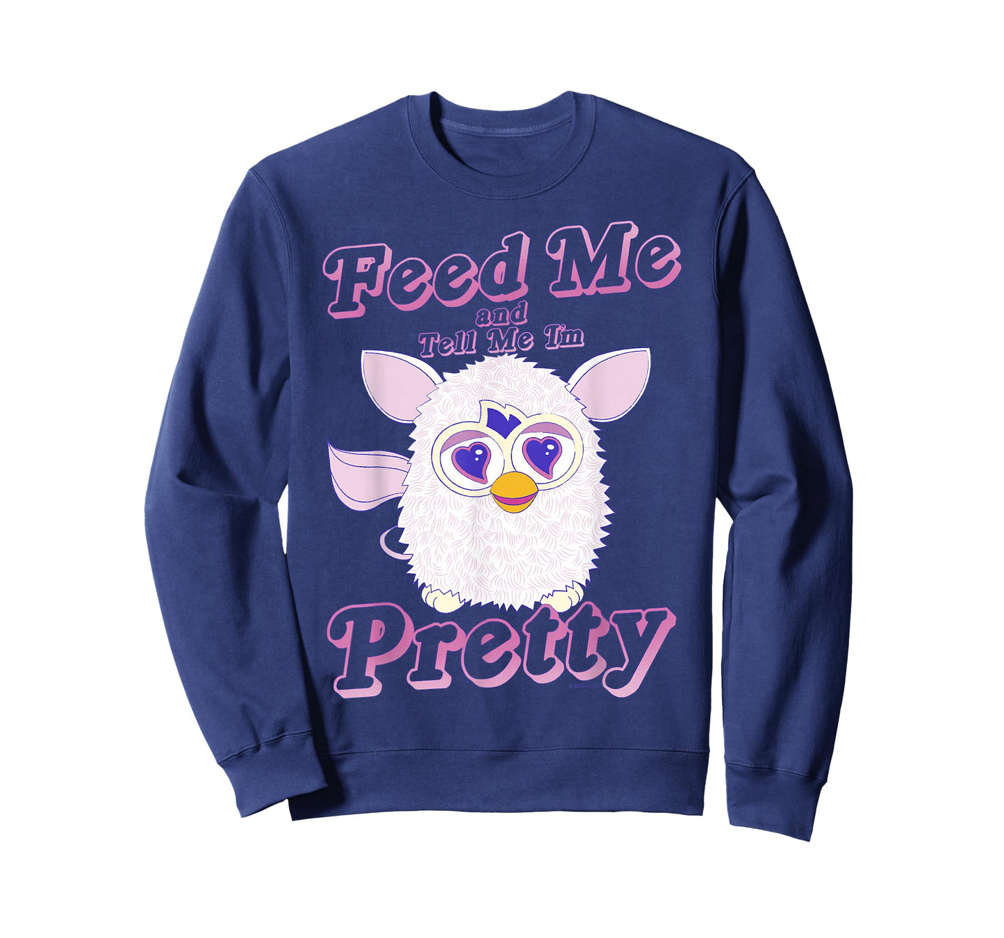 Furby Feed Me And Tell Me I'm Pretty Cute Logo Portrait T-Shirt