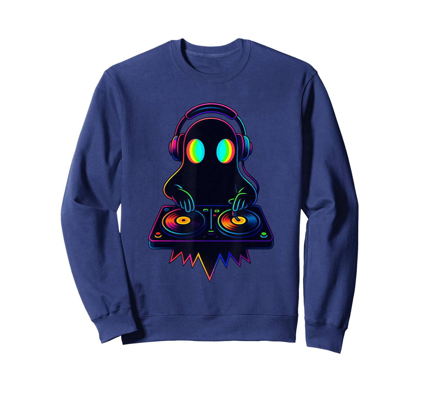 Ghost Trippy Vaporwave Electro Techno EDM Halloween Rave T-Shirt