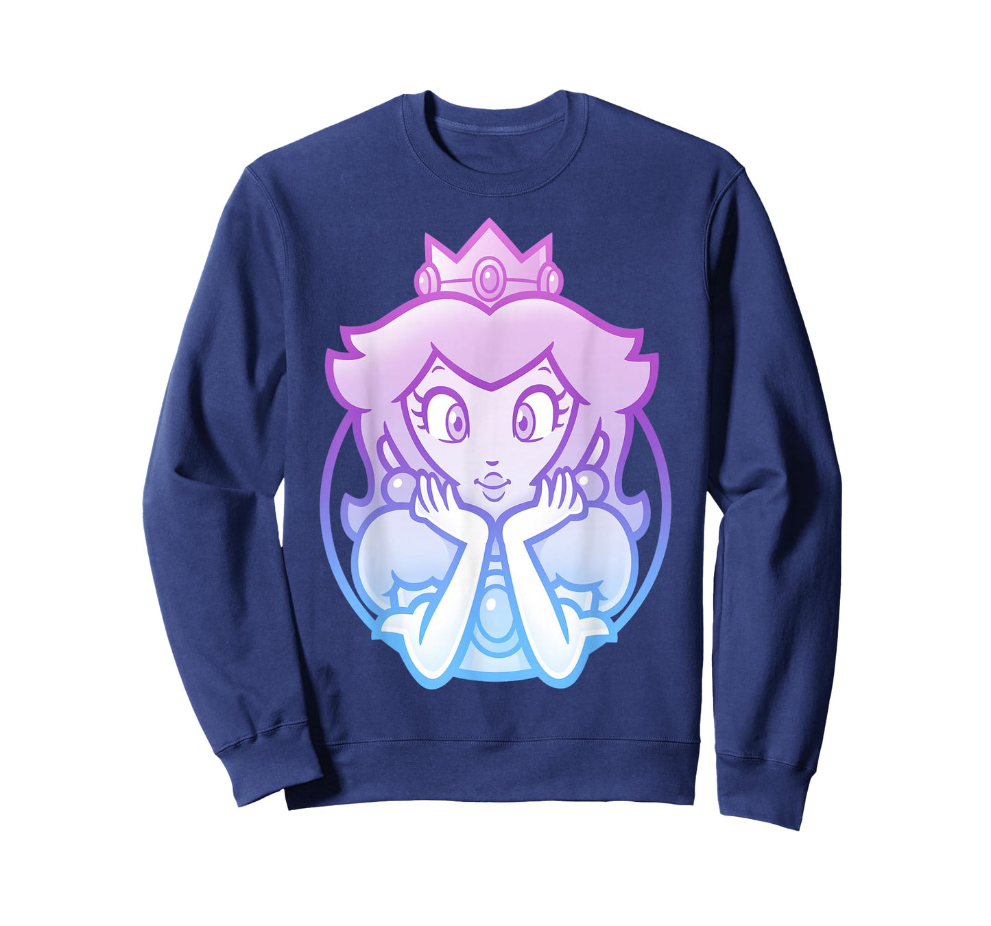 Super Mario Princess Peach Gradient Portrait T-Shirt