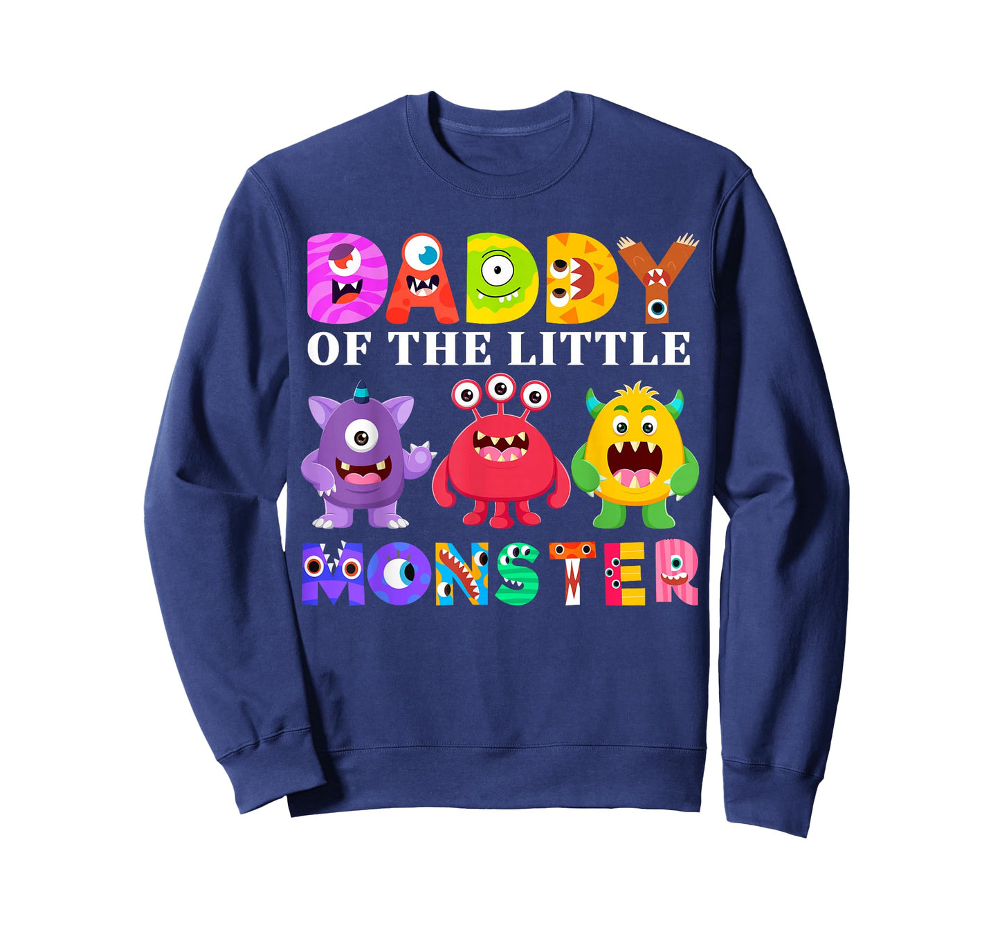Daddy Of The Little Monster Birthday Party Family Monster T-Shirt