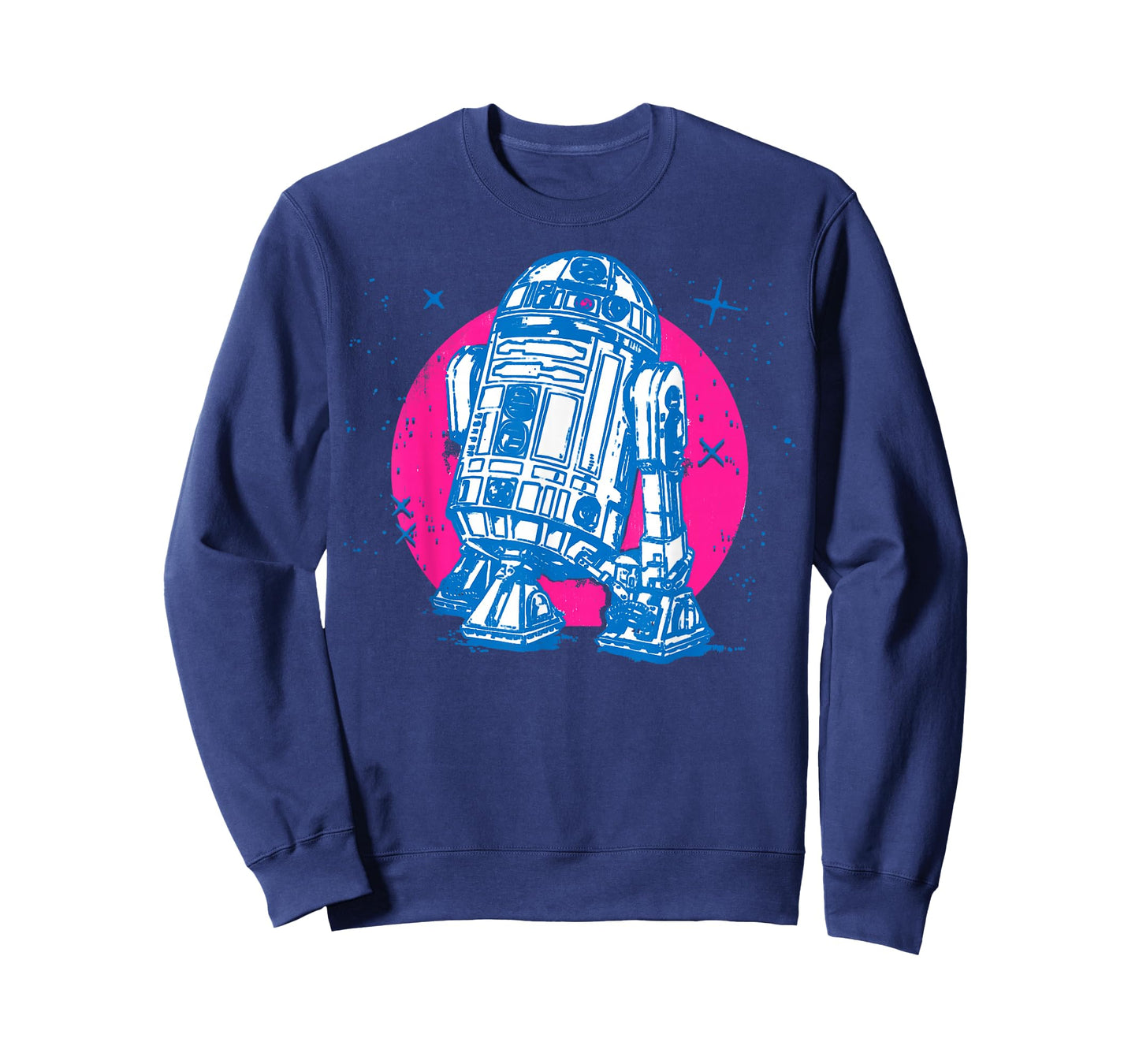 Star Wars R2-D2 Vintage Neon Retro Sparkly Badge T-Shirt T-Shirt