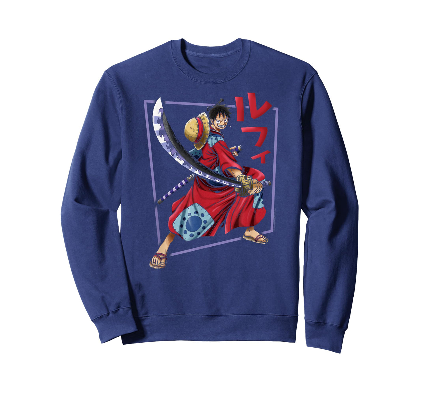 One Piece Anime Luffy Wano Costume Illustration T-Shirt