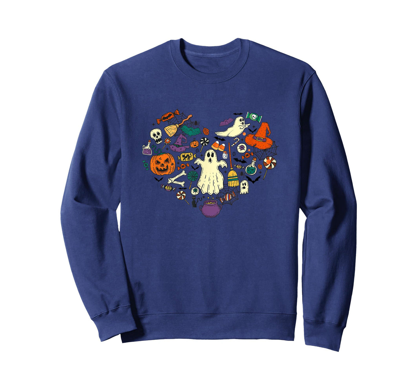 Halloween Heart Women Cute Vintage Graphic Halloween Party T-Shirt