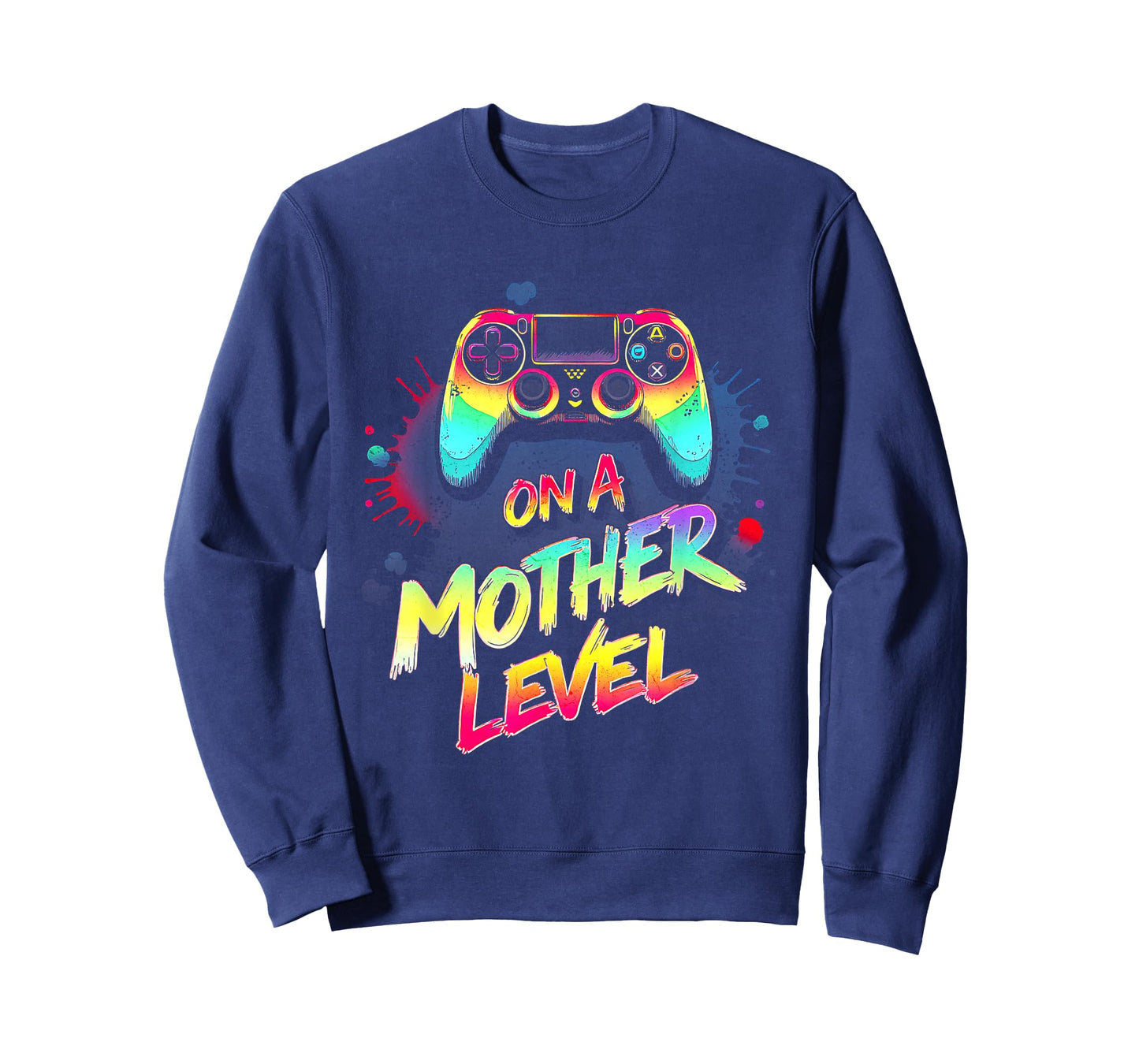 On A Mother Level Up Mothers Day Gamer Mom Retro Controller T-Shirt