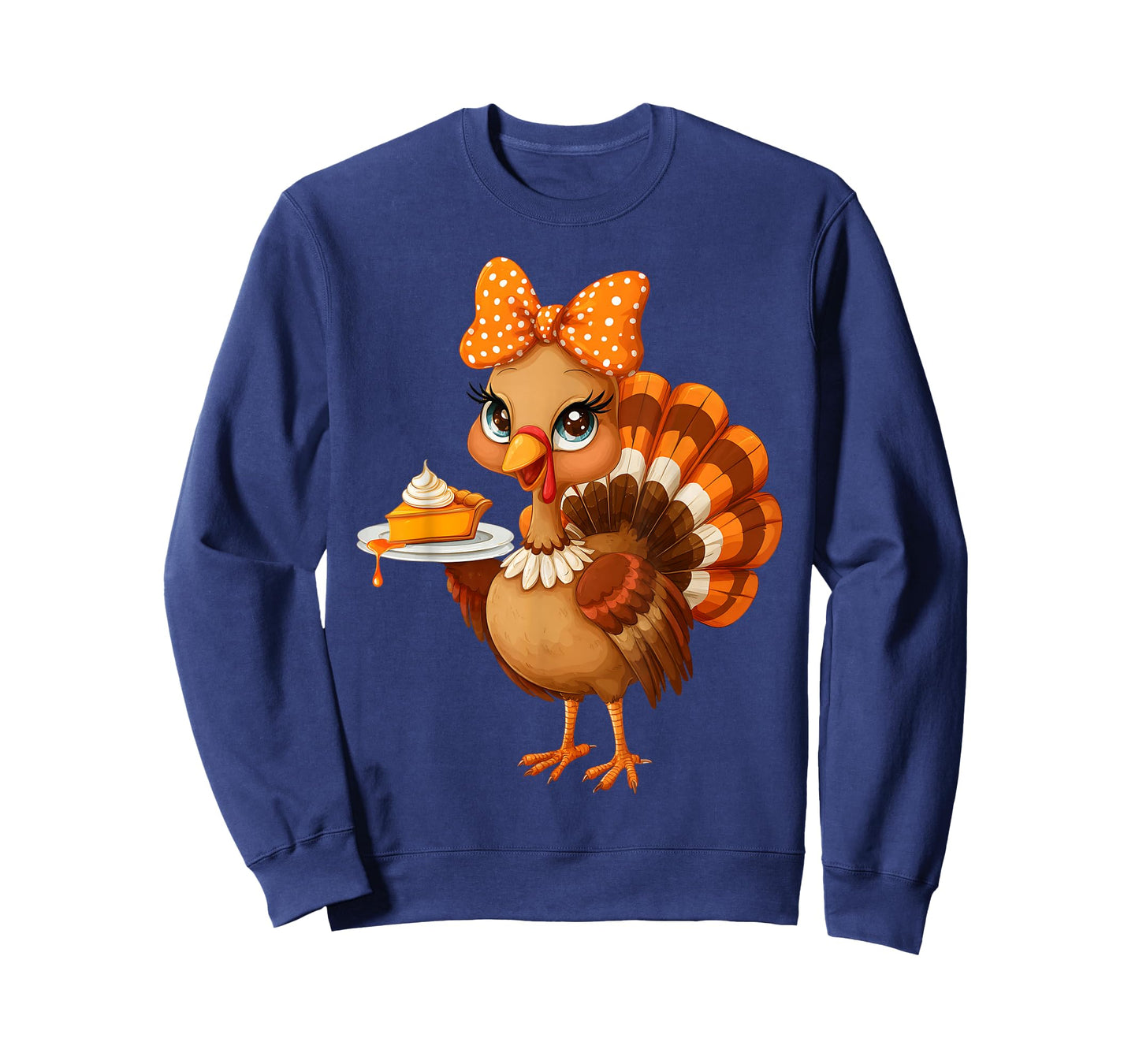 Cute Turkey Pie Coquette Bow Girl Women Kid Thanksgiving T-Shirt