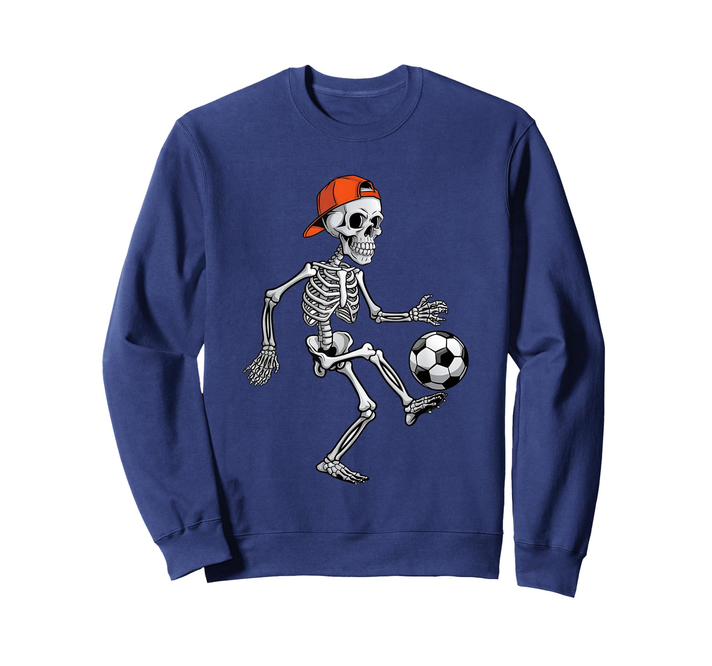 Skeleton Soccer Halloween Costume Funny Men Boys Kids T-Shirt