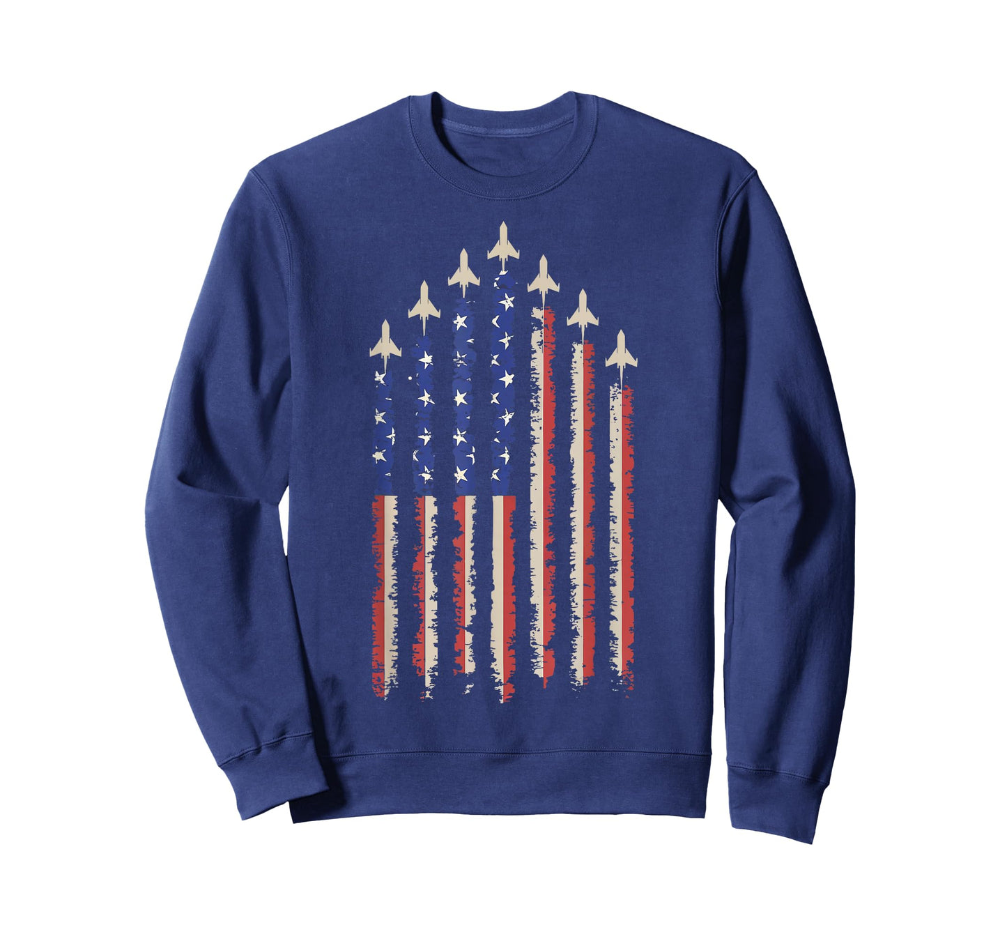 Jet Airplane USA Flag T-Shirt